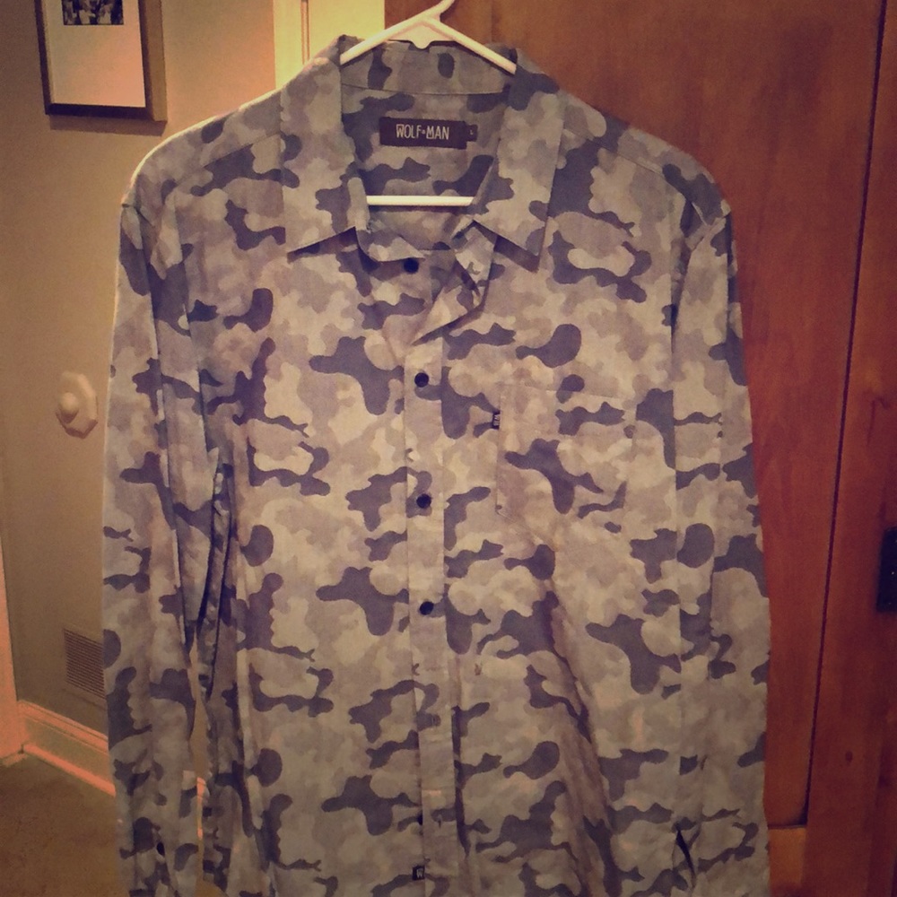 Long sleeve cotton button down